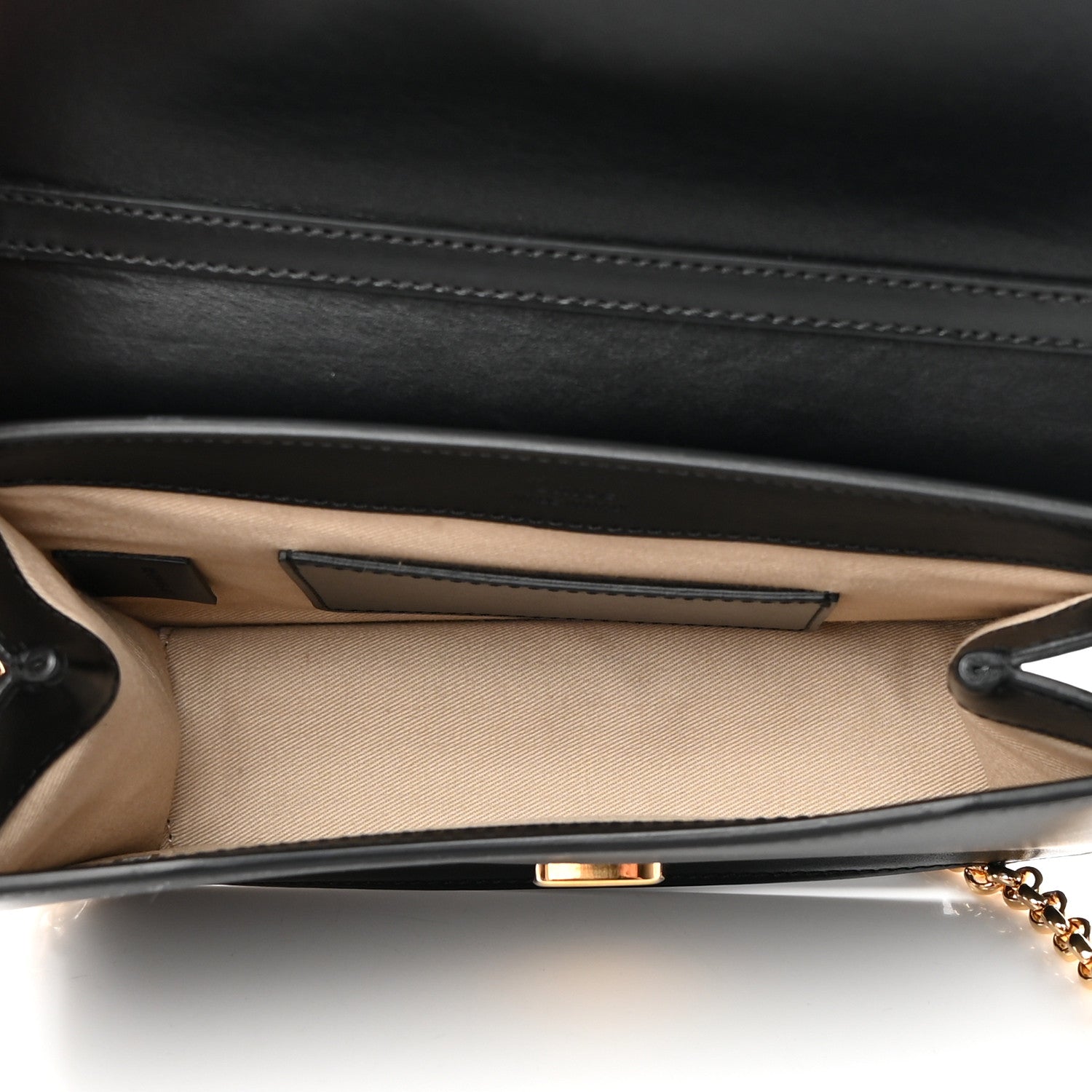 Chloe Calfskin Suede C Clutch With Chain Black 5 of 16