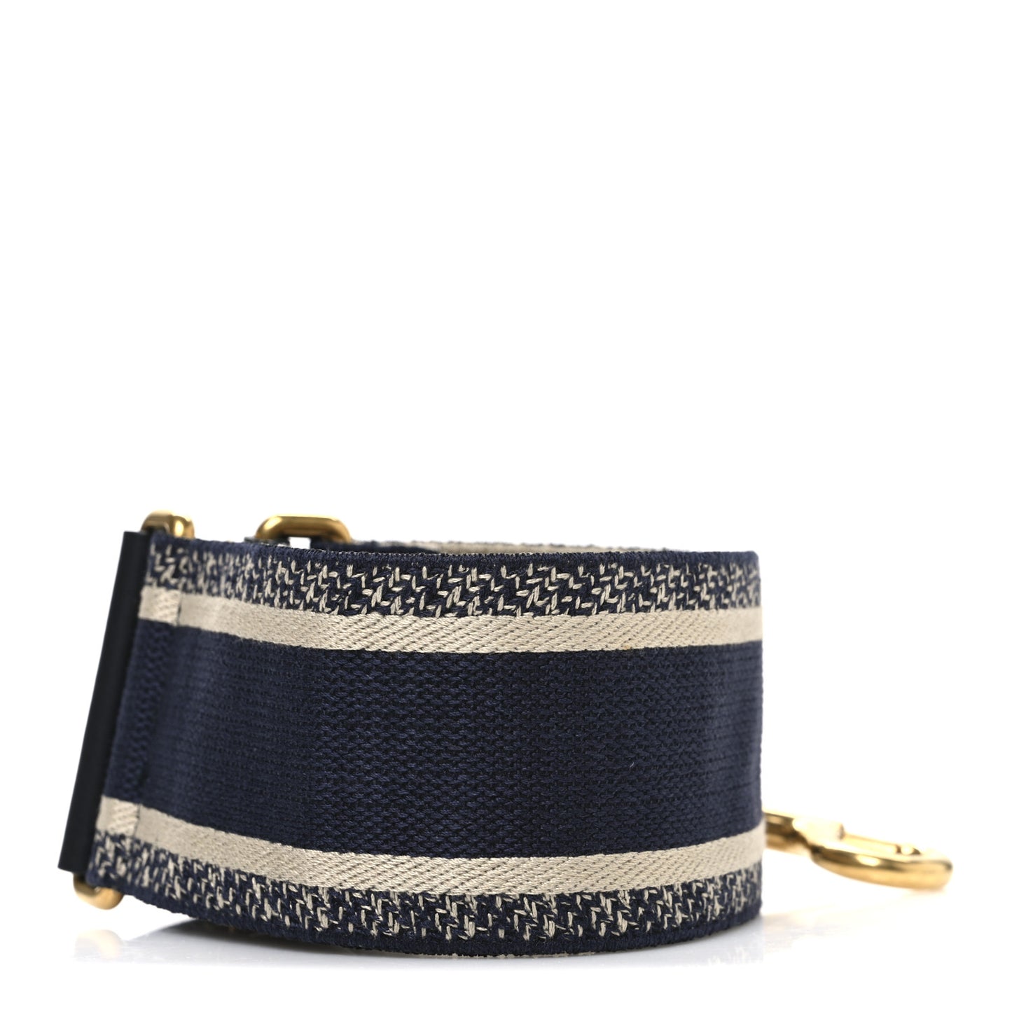 Canvas Embroidered Shoulder Strap Blue