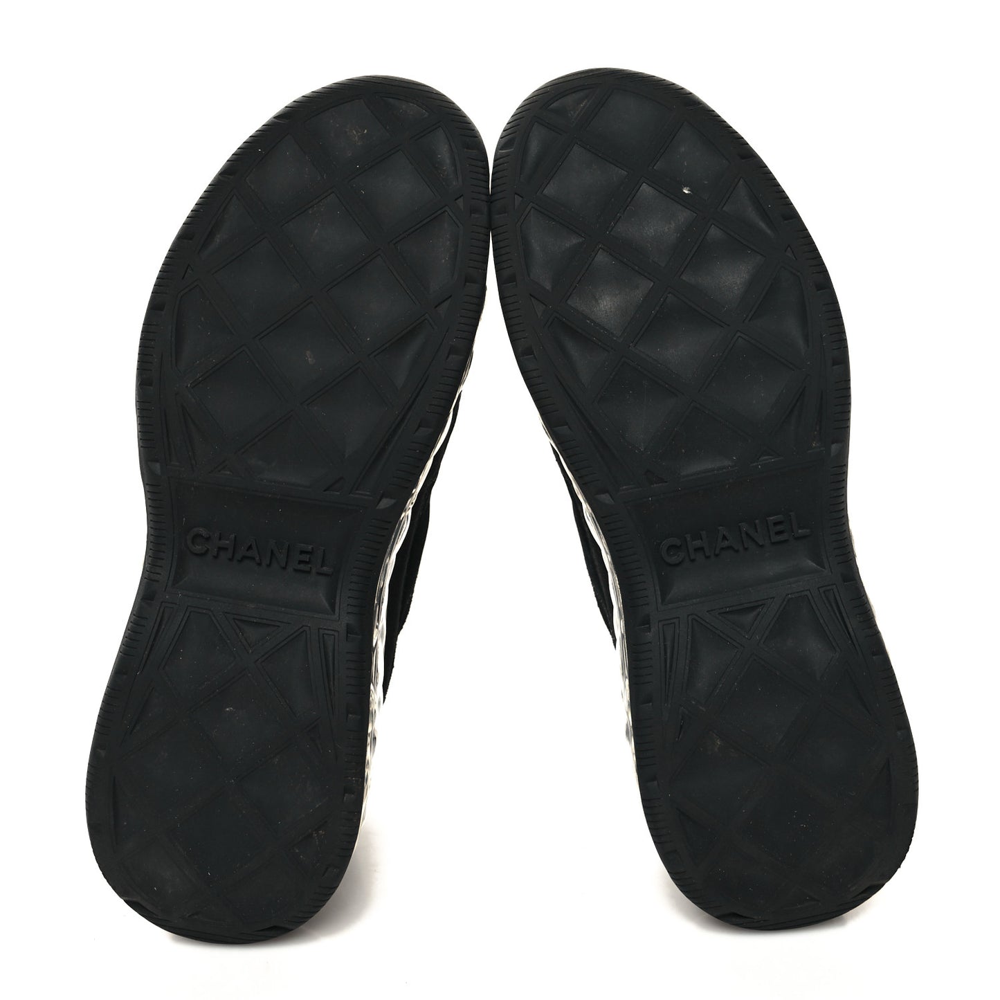 Suede Calfskin Velvet Grosgrain CC Sneakers 36.5 Black
