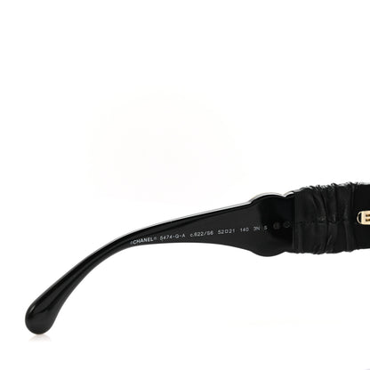 Chanel Acetate Calfskin Square Sunglasses 5474-Q-A Black 5 of 8