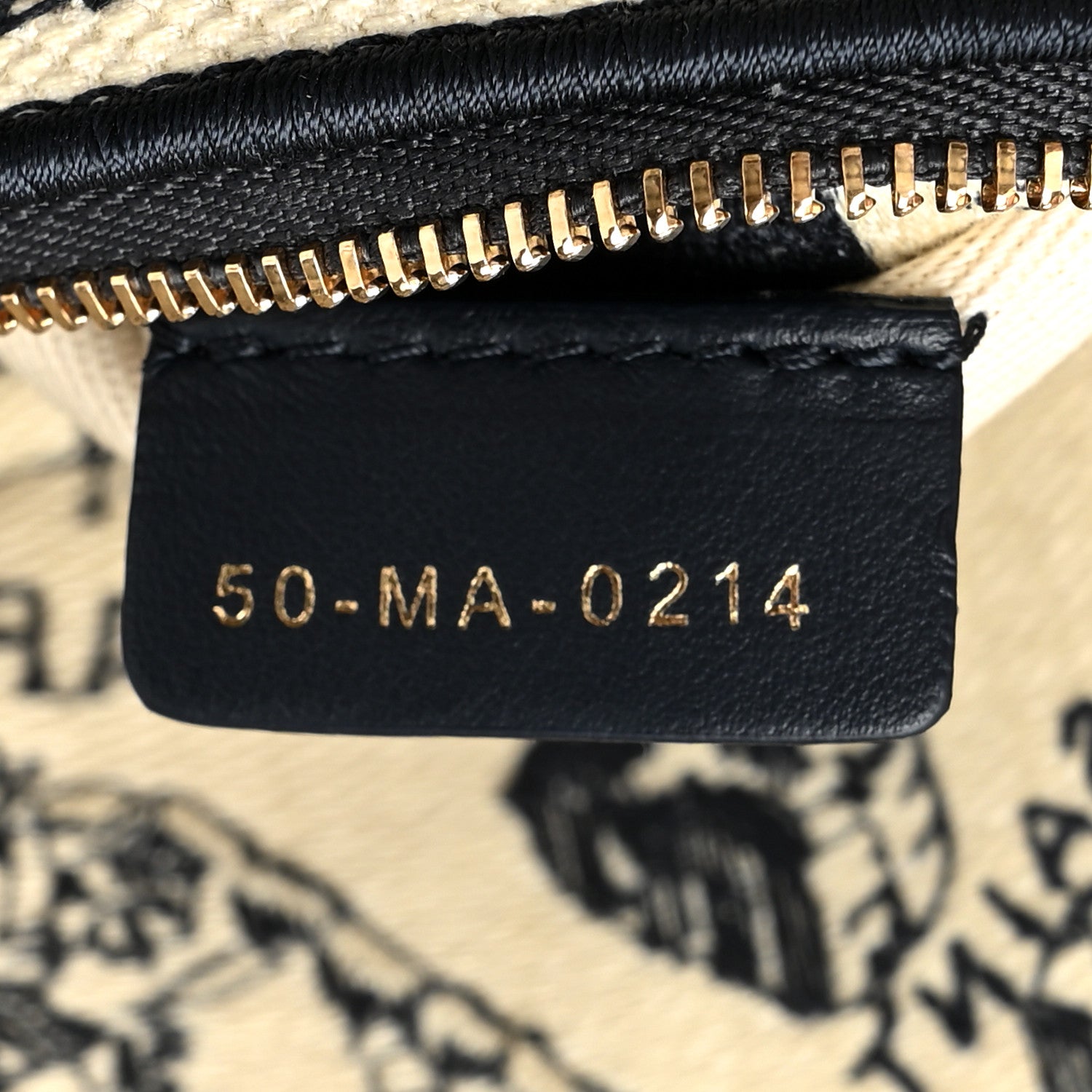 Christian Dior Canvas Embroidered Medium Plan de Paris Lady D-Lite Beige Black 7 of 9
