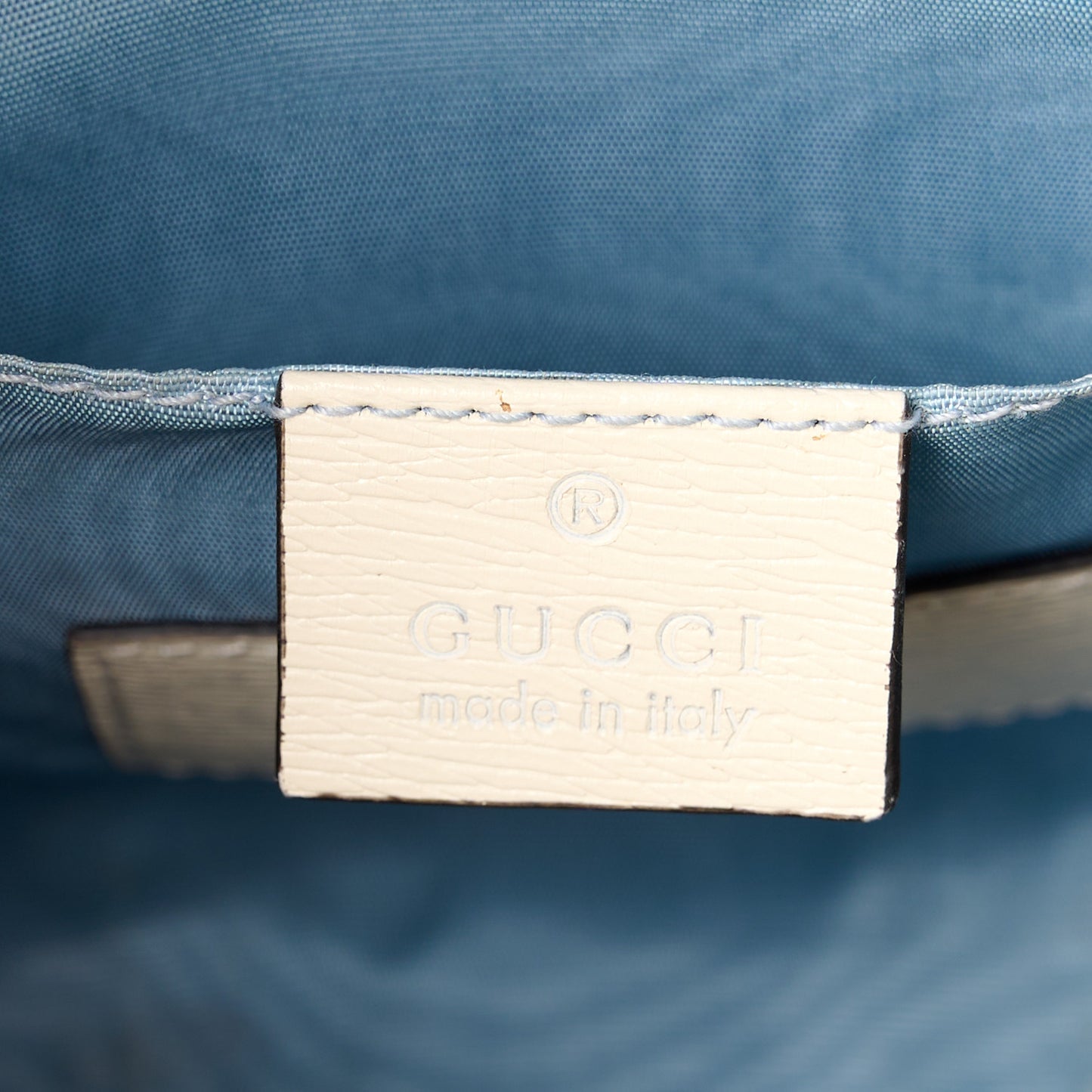 X YUKO HIGUCHI Canvas Calfskin GG Web Yuko Higuchi Print Small Ophidia Chain Shoulder Bag White