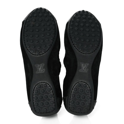 Louis Vuitton Suede Lovely Ballet Flats 37 Black 5 of 8