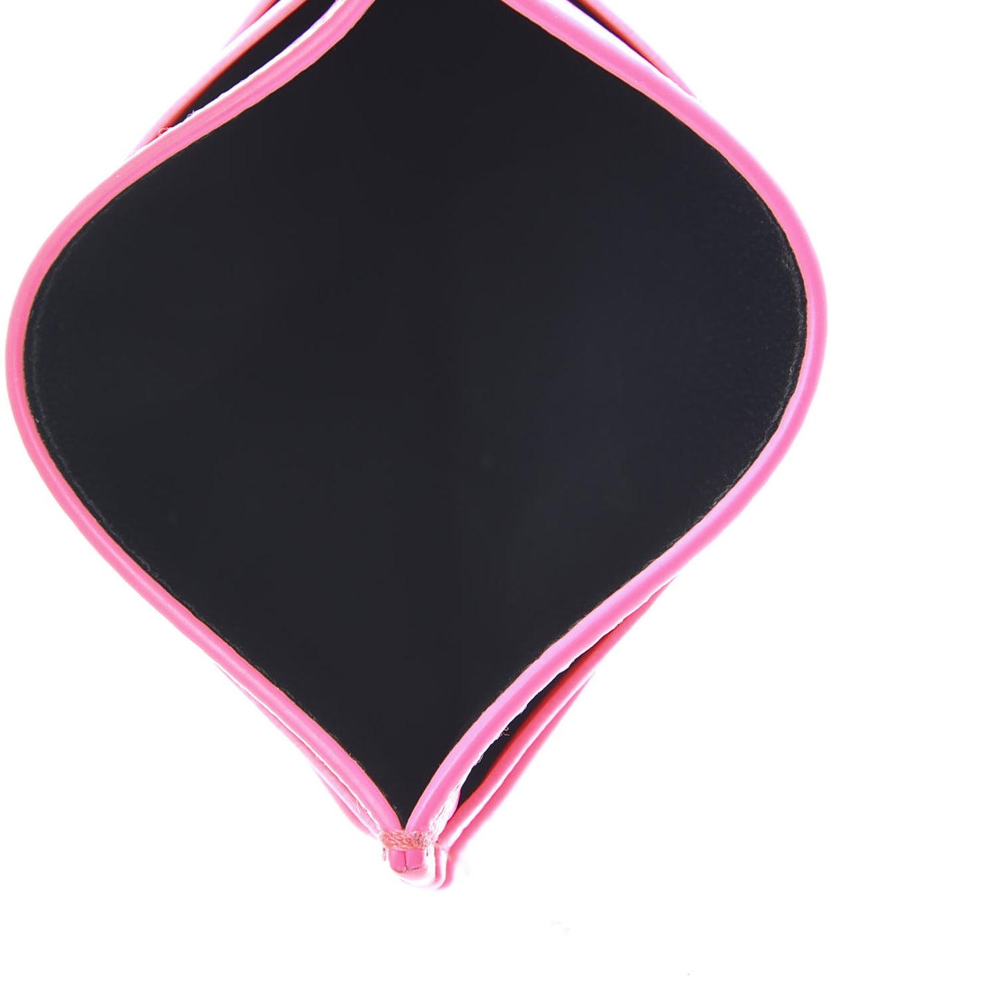 Calfskin Logo Everyday Multi Card Case Acid Pink Black