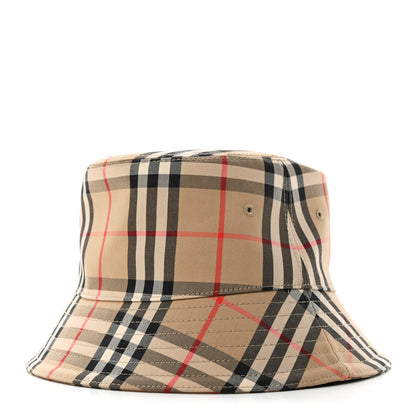 Burberry Technical Cotton Vintage Check Bucket Hat M Archive Beige 1 of 9