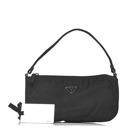 Prada Tessuto Nylon Pochette Bag Black 1 of 10
