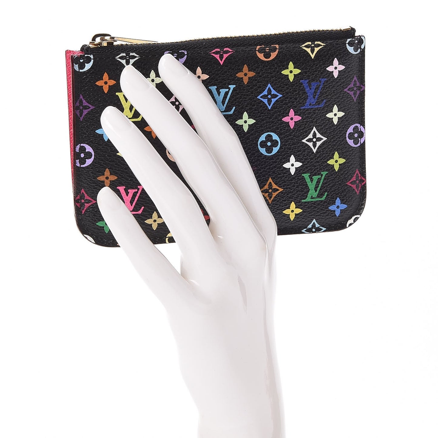 Monogram Multicolor Key Pouch Black Grenade