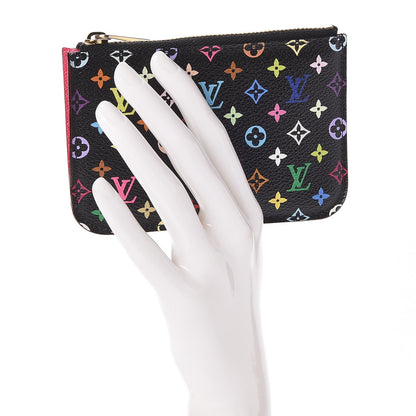 Louis Vuitton Monogram Multicolor Key Pouch Black Grenade 2 of 7