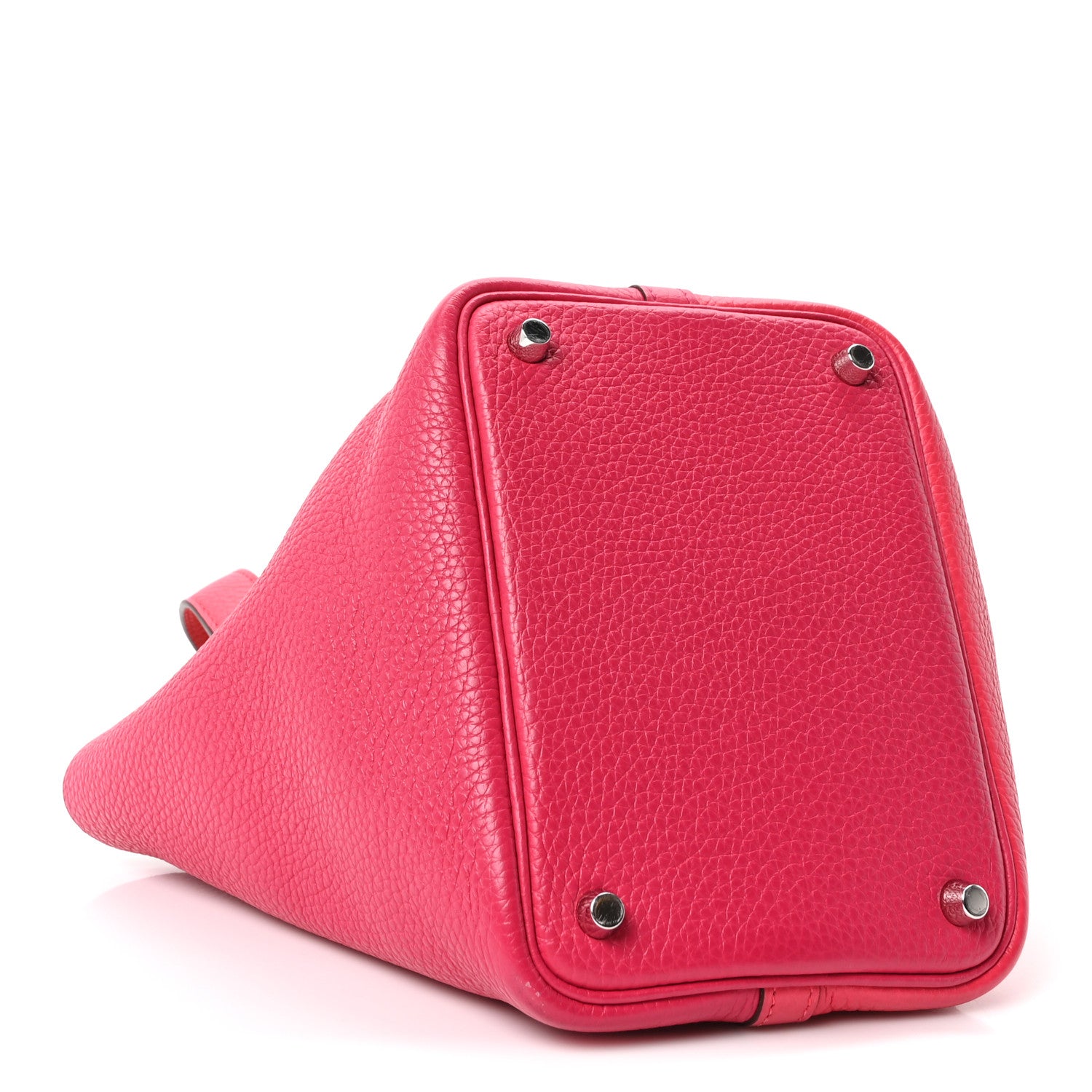 Hermes Taurillon Clemence Tri-Color Picotin Lock 18 PM Rose Extreme Rose Mexico Rouge De Coeur 4 of 10