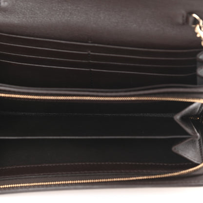 Gucci Monogram Dice Chain Wallet Beige Ebony Chocolate 5 of 9