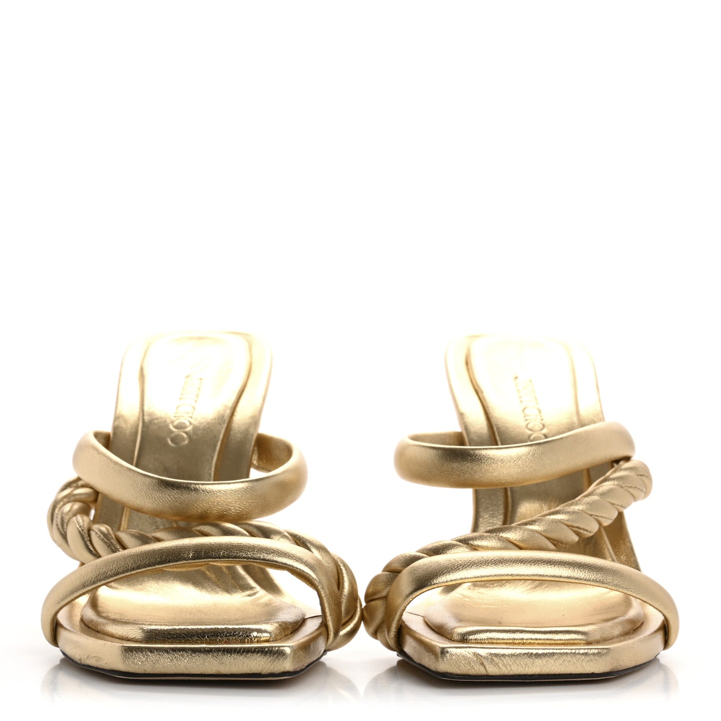 Metallic Nappa Diosa 90 Sandals 36 Gold