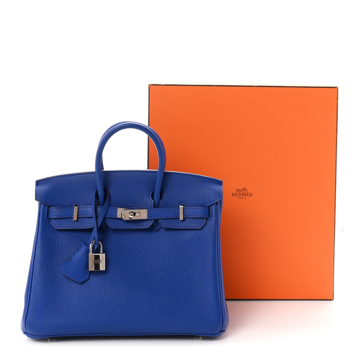 Togo Verso Birkin 25 Bleu Royal Capucine