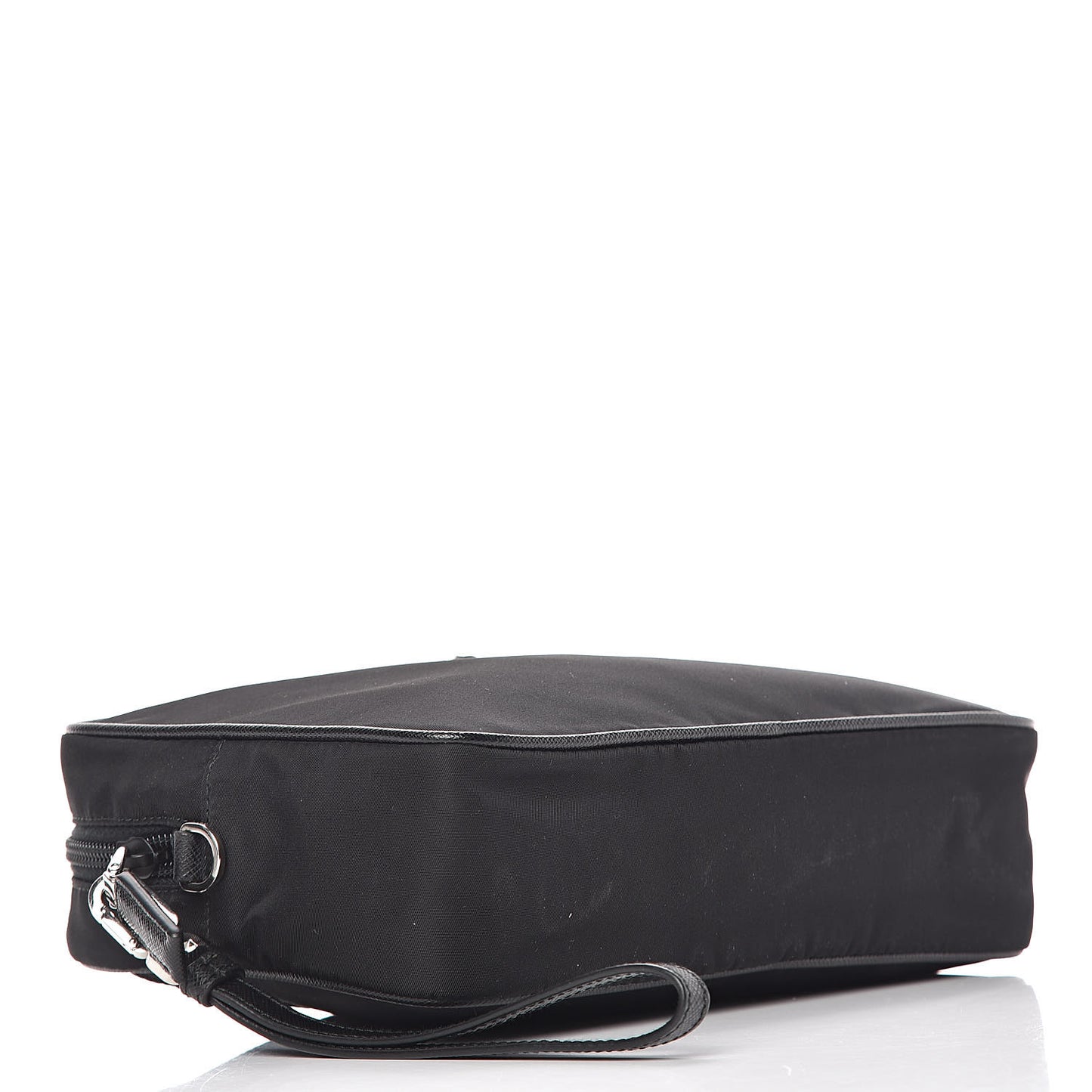 Tessuto Nylon Saffiano Wristlet Black