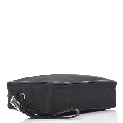 Prada Tessuto Nylon Saffiano Wristlet Black 4 of 10