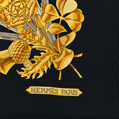 Hermes Silk British Heraldry Scarf 90 2 of 4