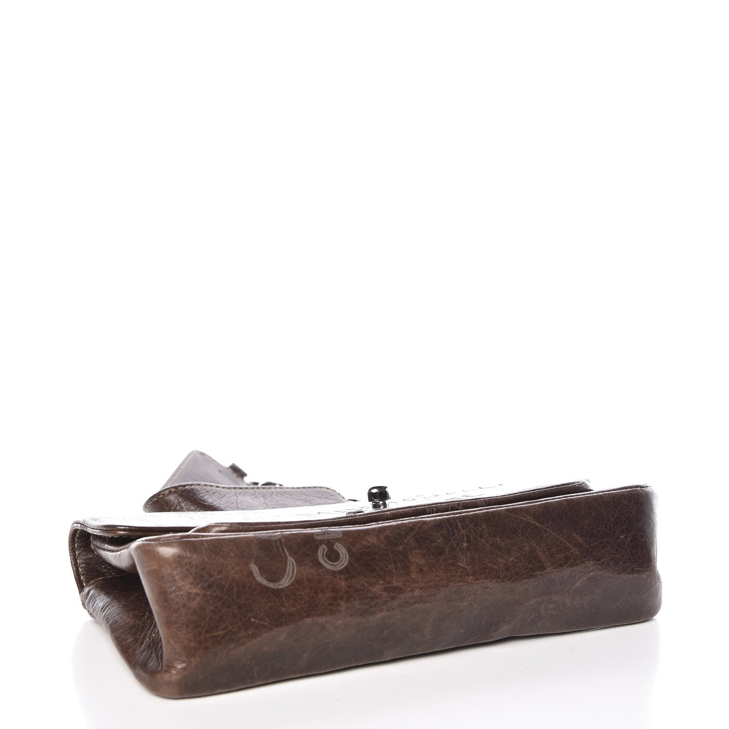Chanel Calfskin Graffiti Flap Brown 4 of 9