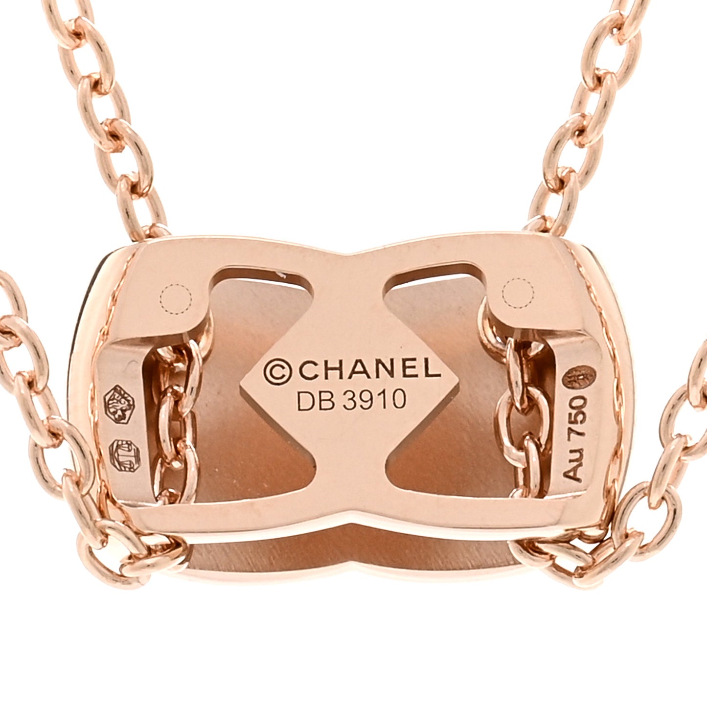 18K Beige Gold Coco Crush Pendant Necklace
