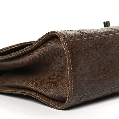 Chanel Crumpled Grained Calfskin Medium CC Crave Flap Brown 9 of 10