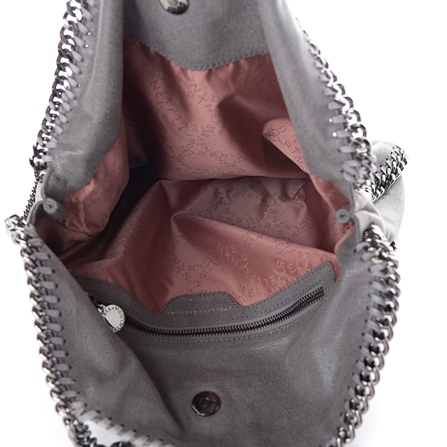 Stella McCartney Shaggy Deer Falabella Fold Over Tote Grey 4 of 8