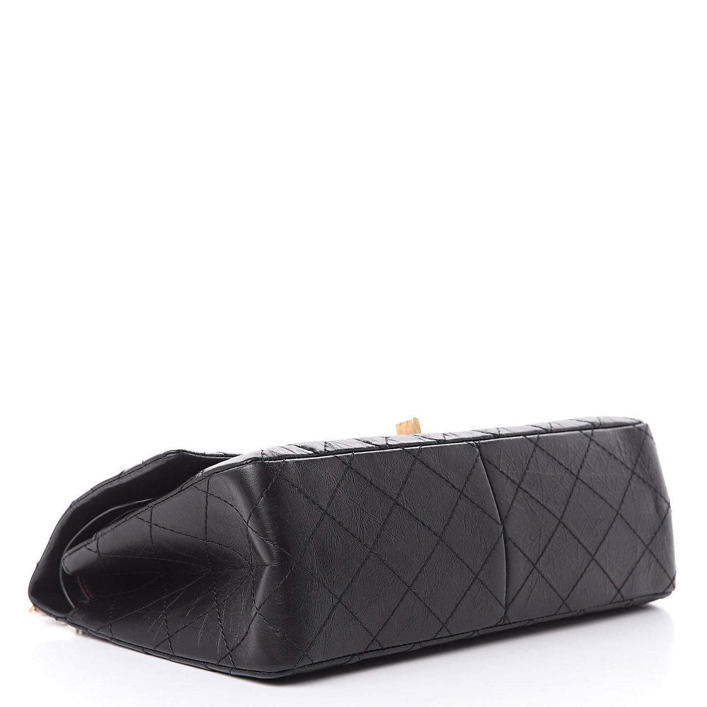 Aged Calfskin Quilted 2.55 Reissue 226 Flap Black