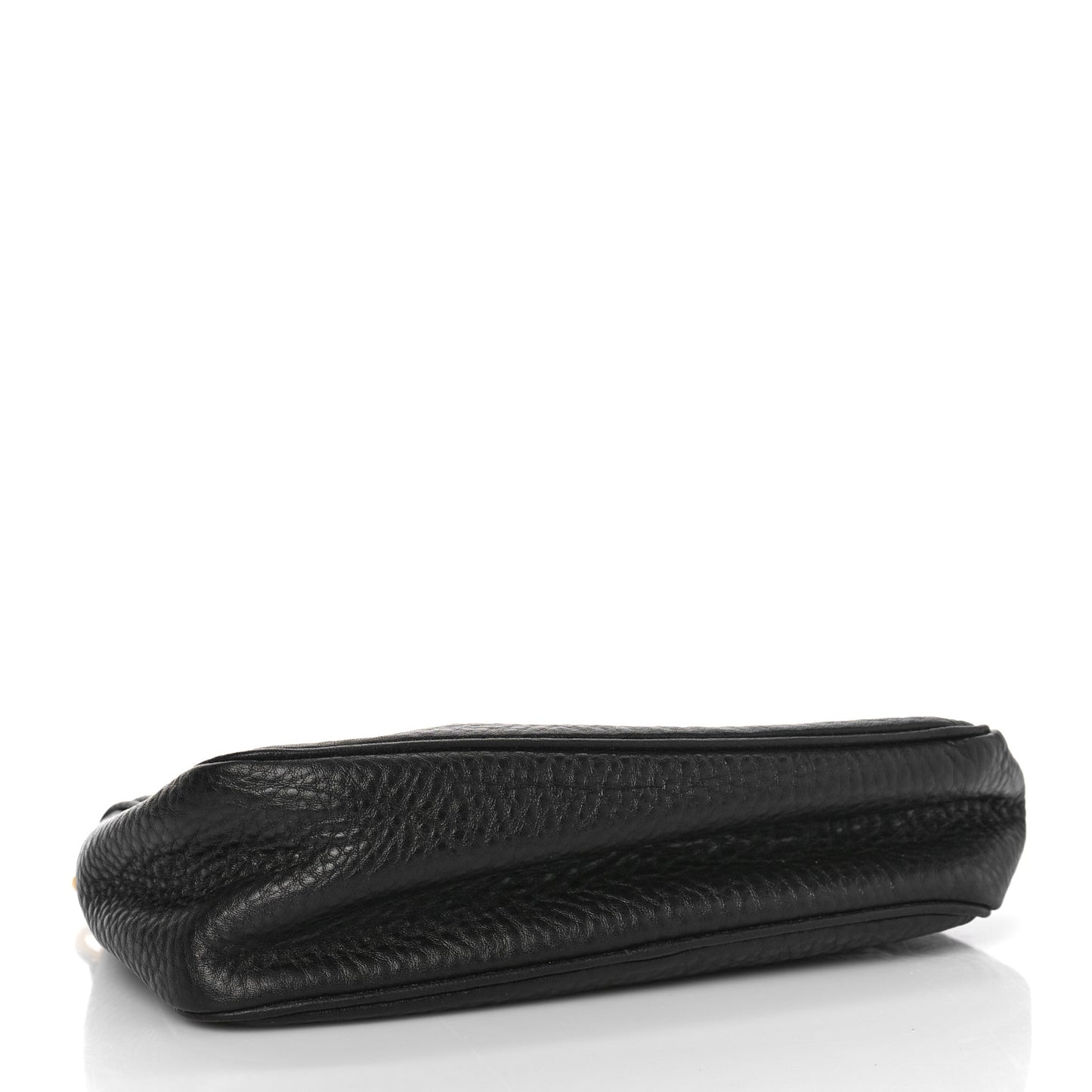 Vitello Daino Pochette Bag Black