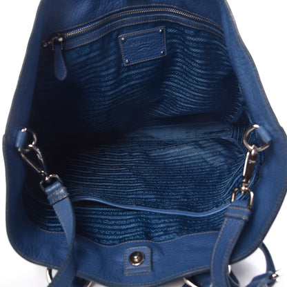 Prada Vitello Daino Tote Cobalto 6 of 18