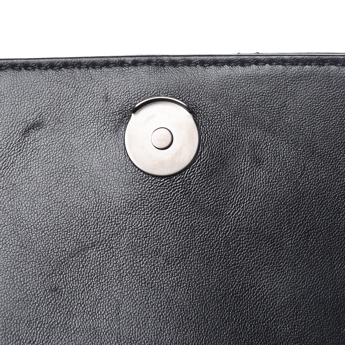 Nappa Calfskin Matelasse Medium B Logo Bag Black