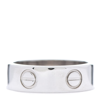 Cartier 18K White Gold 5.5mm LOVE Ring 50 5.25 3 of 4