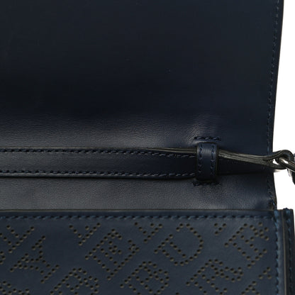 Burberry Calfskin Perforated Small Macken Crossbody Bag Regency Blue 11 of 16