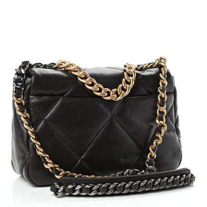Chanel Lambskin Quilted Medium Chanel 19 Flap Dark Brown 2 of 4