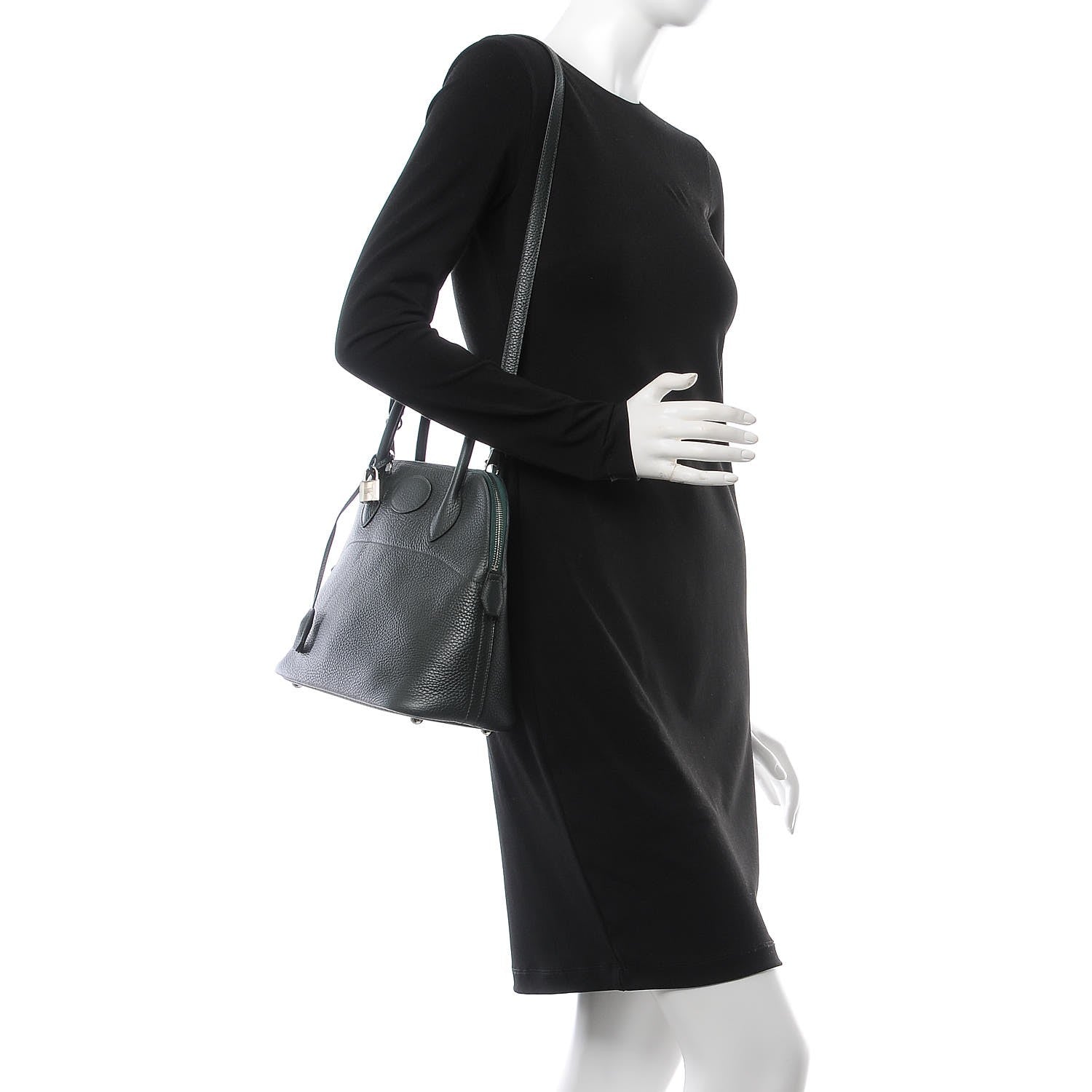 Hermes Taurillon Clemence Bolide 31 Vert Fonce 3 of 8