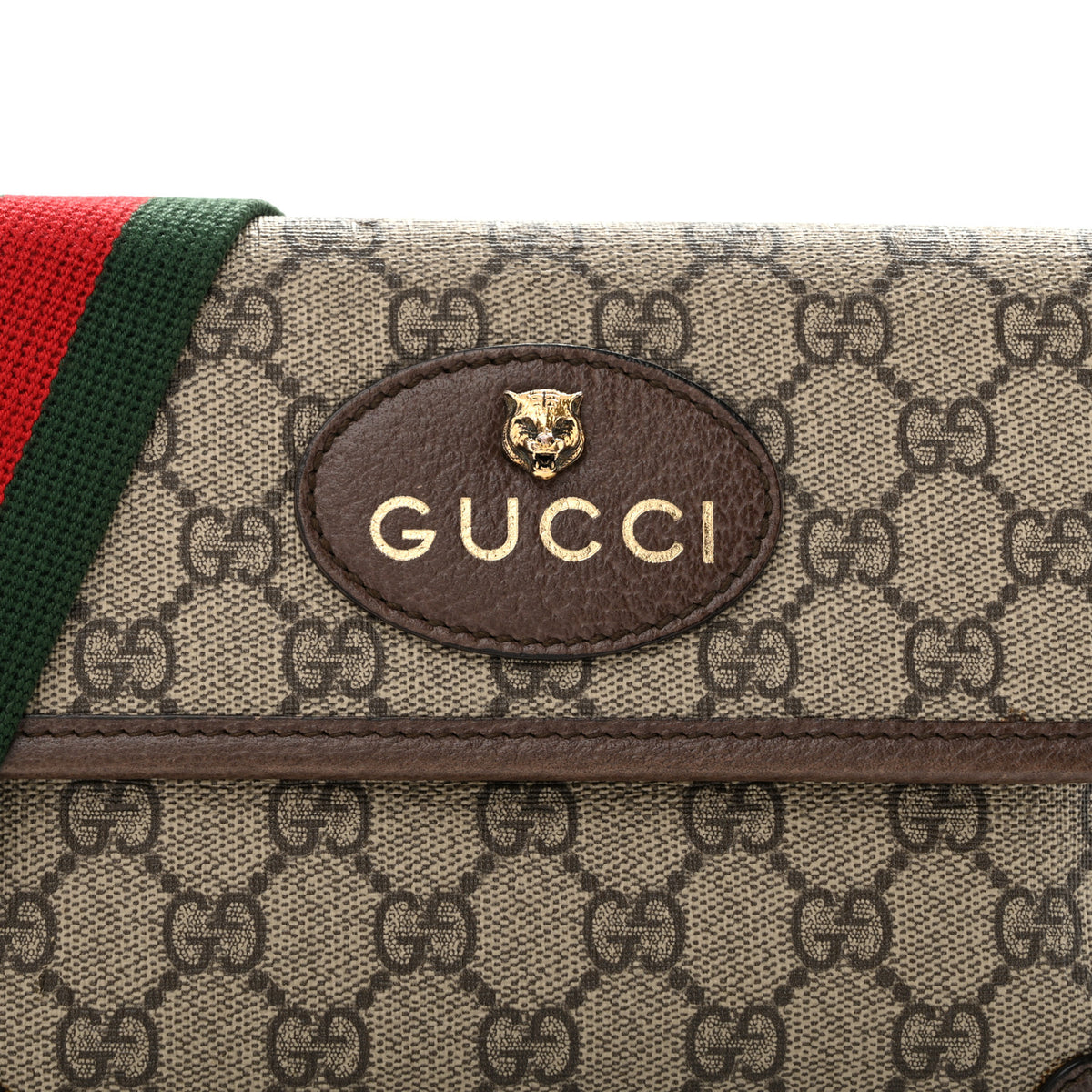 Gucci GG Supreme Web Totem Three Piece Monogram Shoulder Bag Beige New Acero 9 of 15