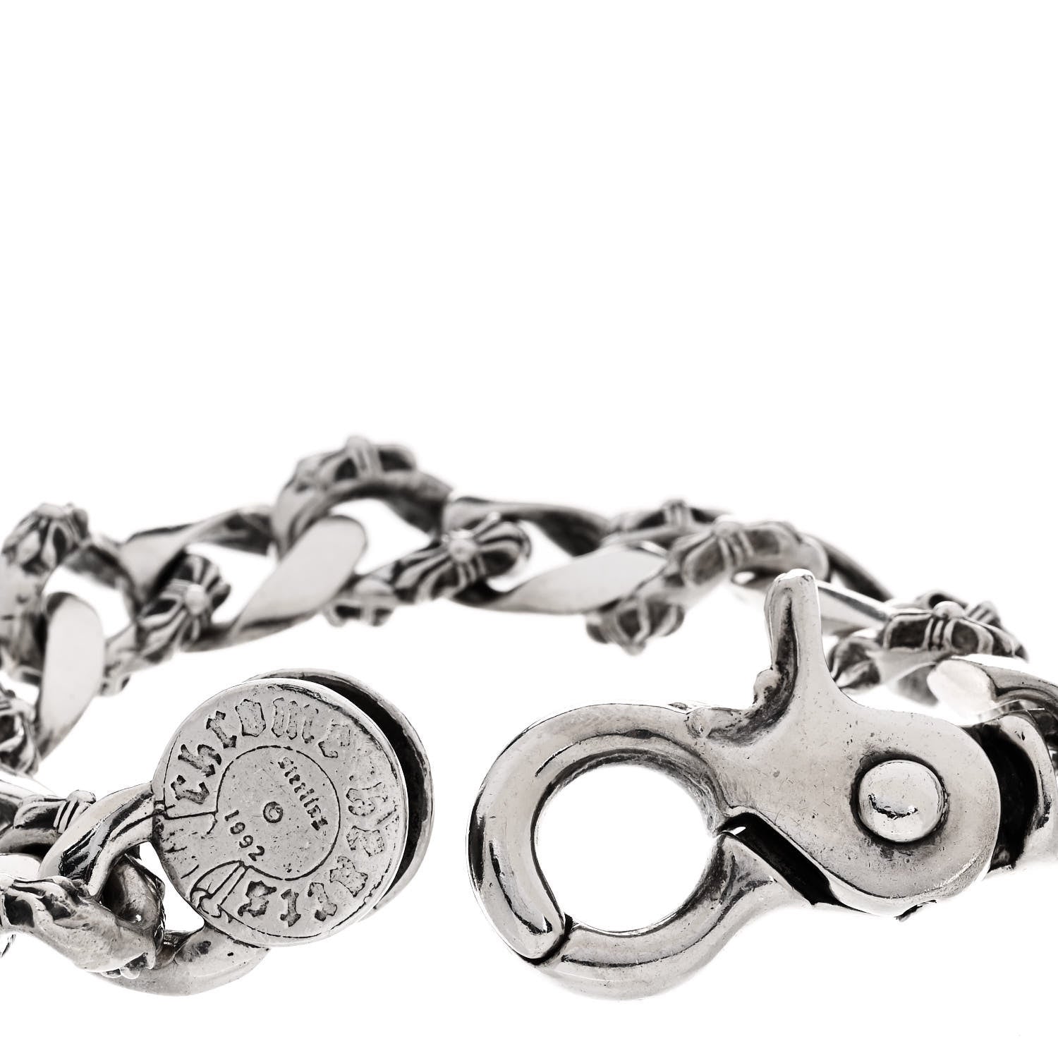 Chrome Hearts Sterling Silver Lobster Clasp Cuban Link Bracelet 3 of 3