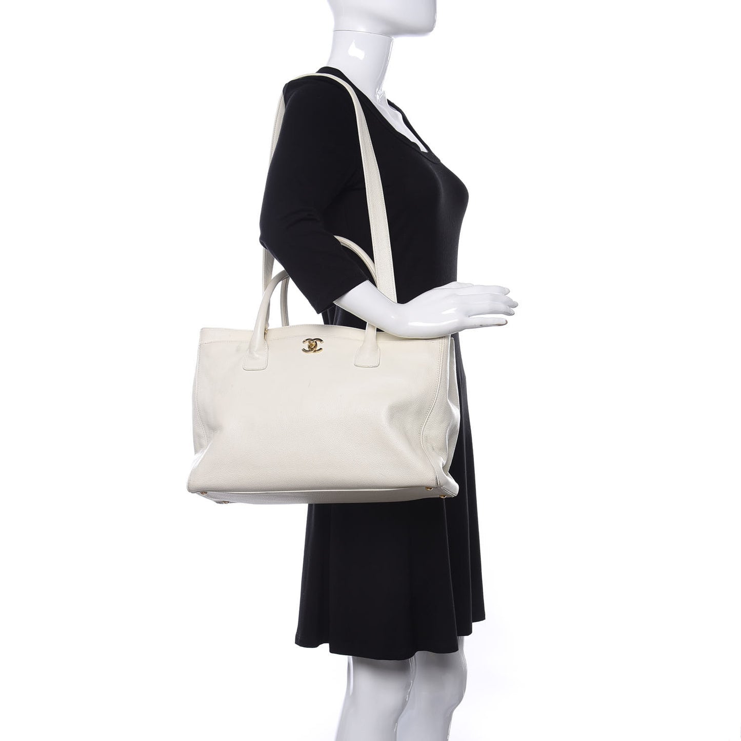Caviar Cerf Executive Shopper Tote White
