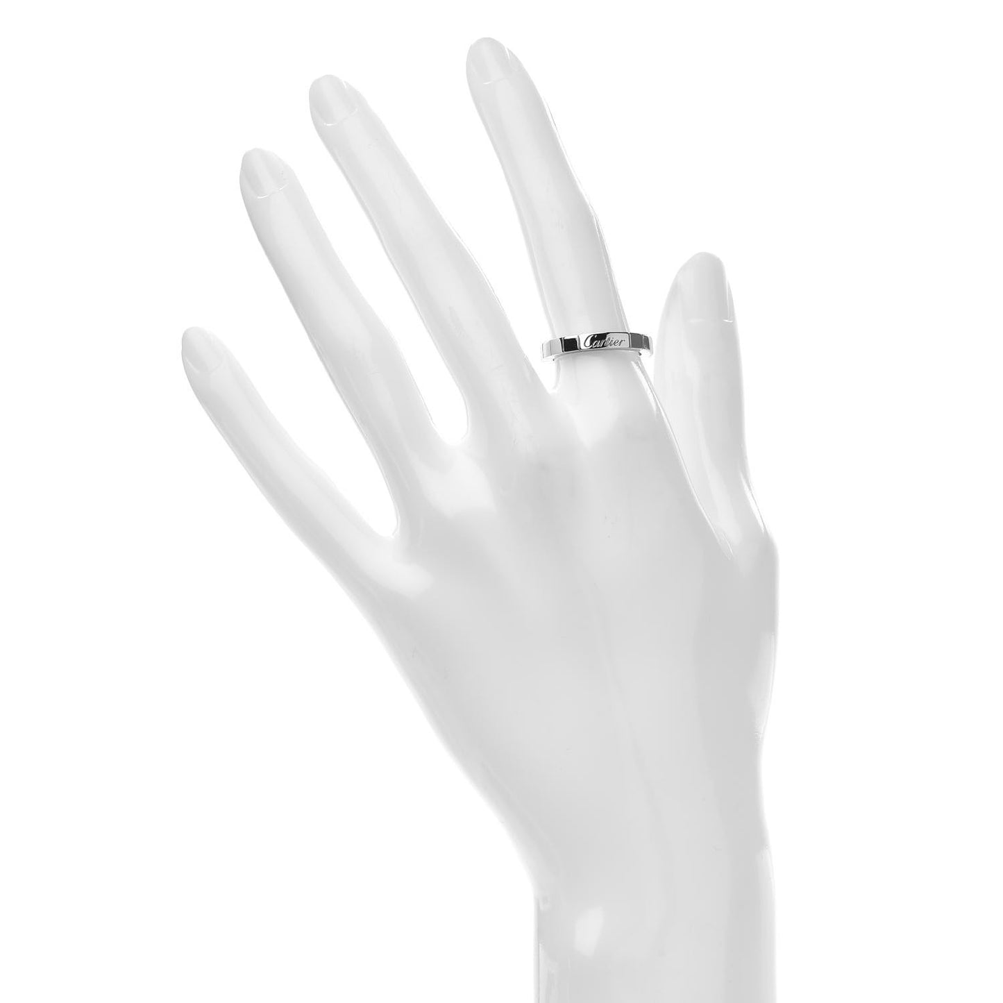 18K White Gold Lanieres Ring 51 5.75