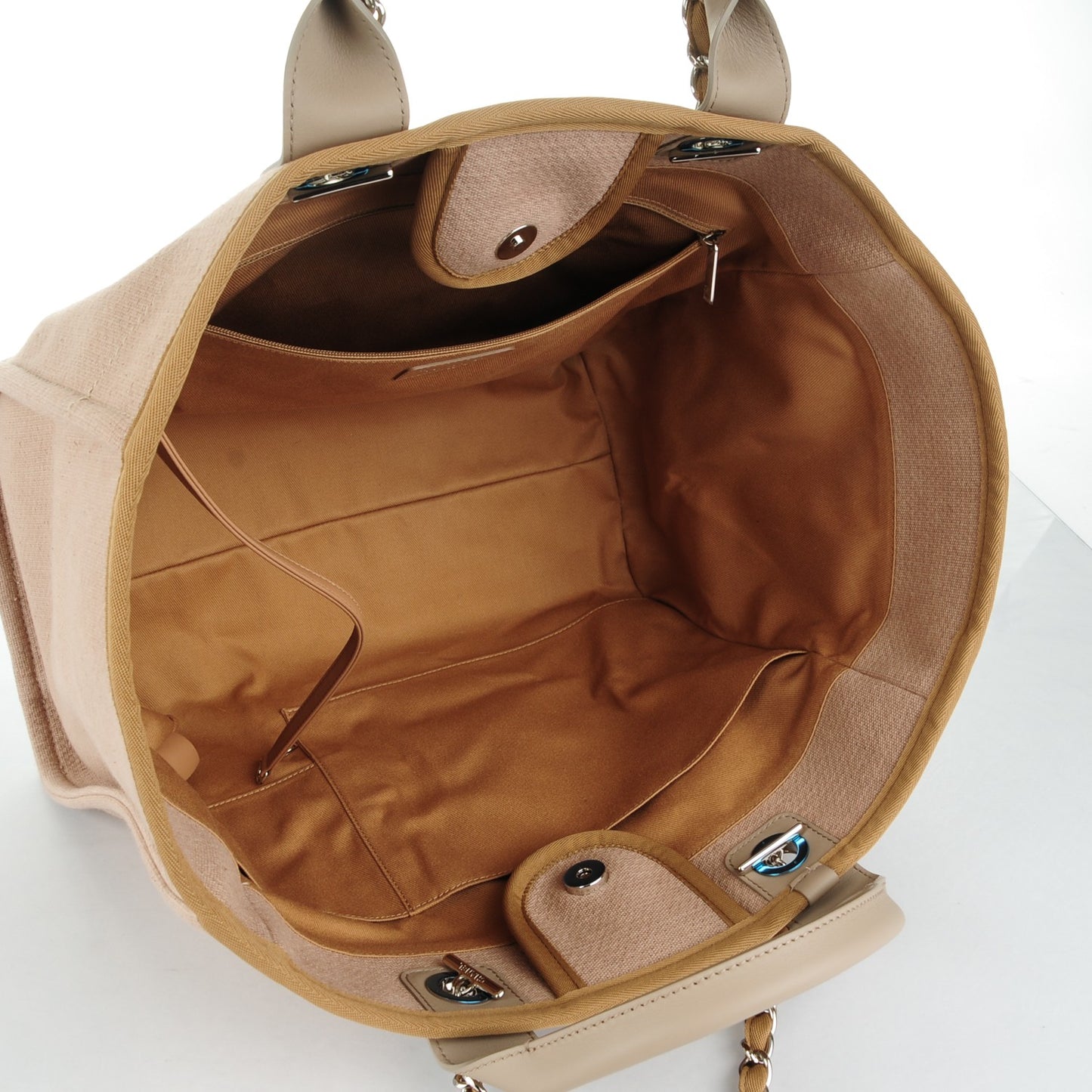 Canvas Large Deauville Tote Ecru