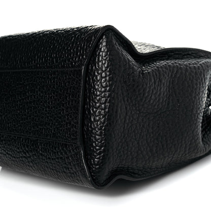 Burberry Signature Grain Medium Woodbury Tote Black 10 of 10