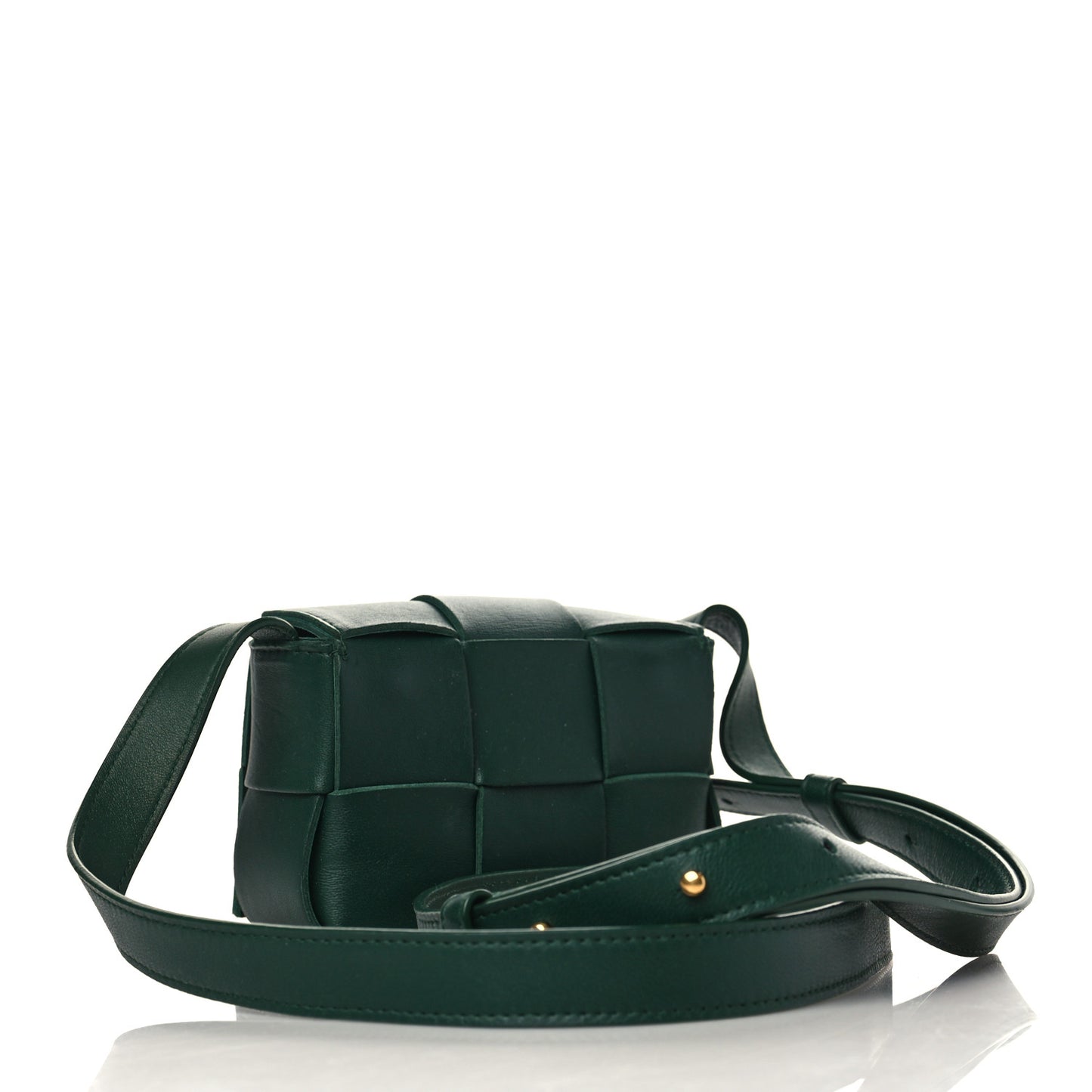 Lambskin Maxi Intrecciato Extra Mini Cassette Crossbody Bag Raintree