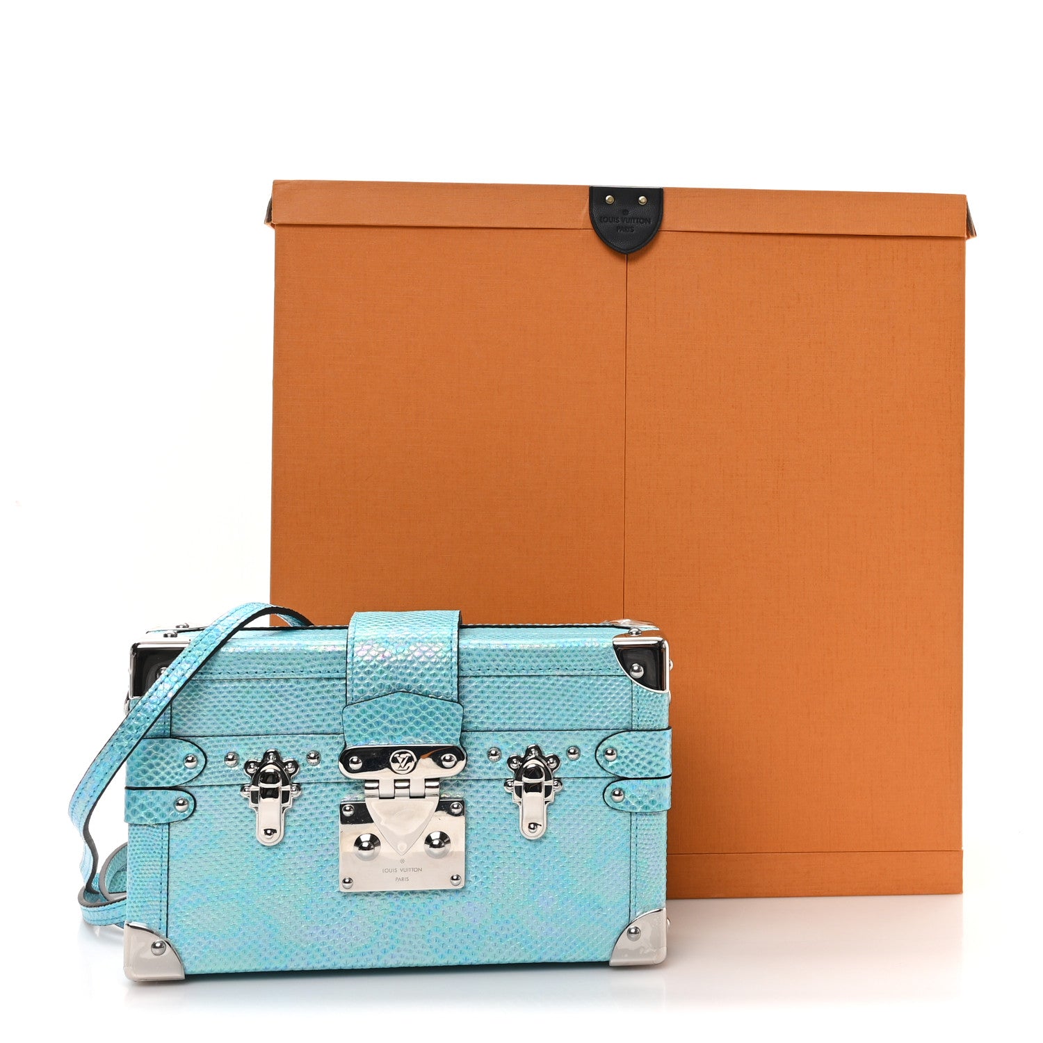 Louis Vuitton Iridescent Karung Petite Malle Blue Petrol 1835222