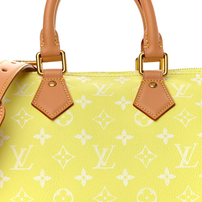 Louis Vuitton Calfskin Monogram Speedy P9 Bandouliere 25 Lemonade Yellow 9 of 12