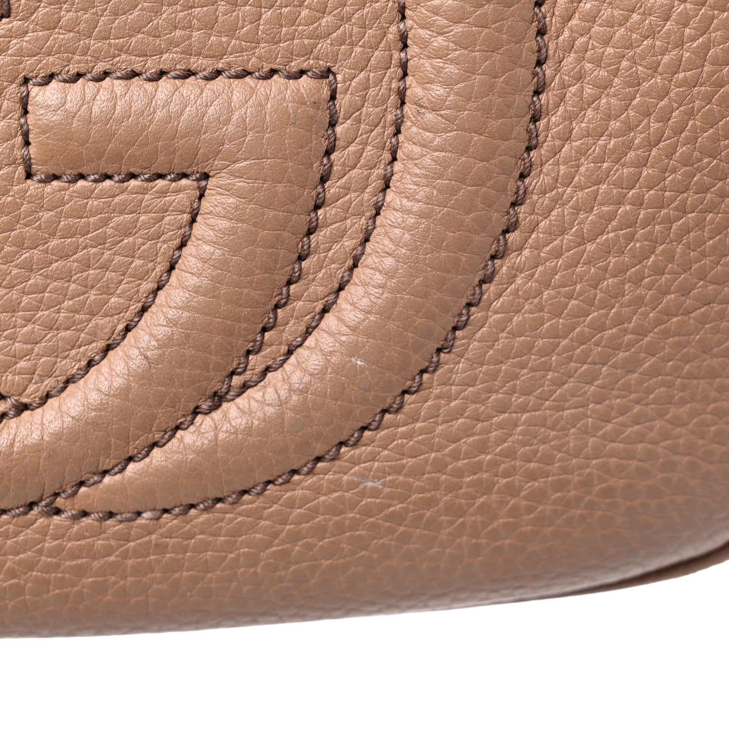 Gucci Pebbled Calfskin Small Soho Disco Bag Camelia 12 of 14