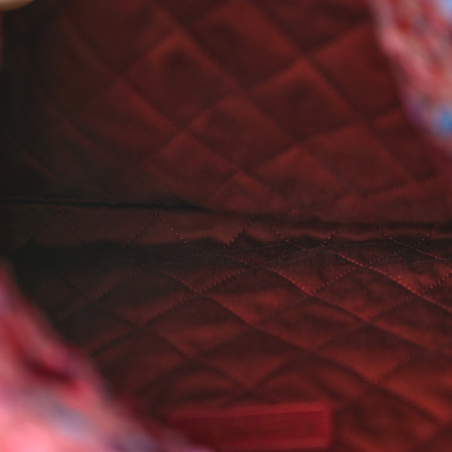 Tweed Quilted Chanel 22 Pink Burgundy