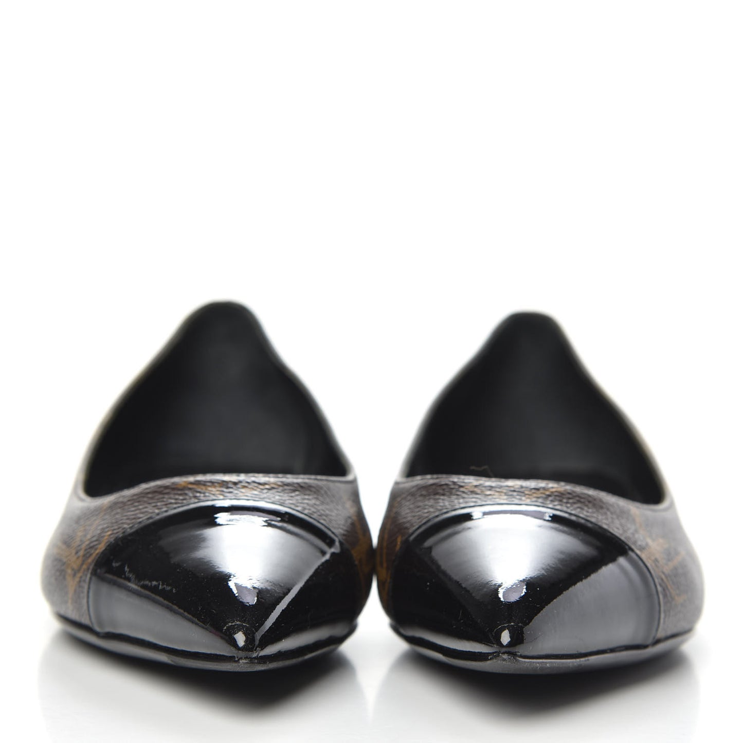 Patent Monogram Fetish Ballerina Flats 37.5