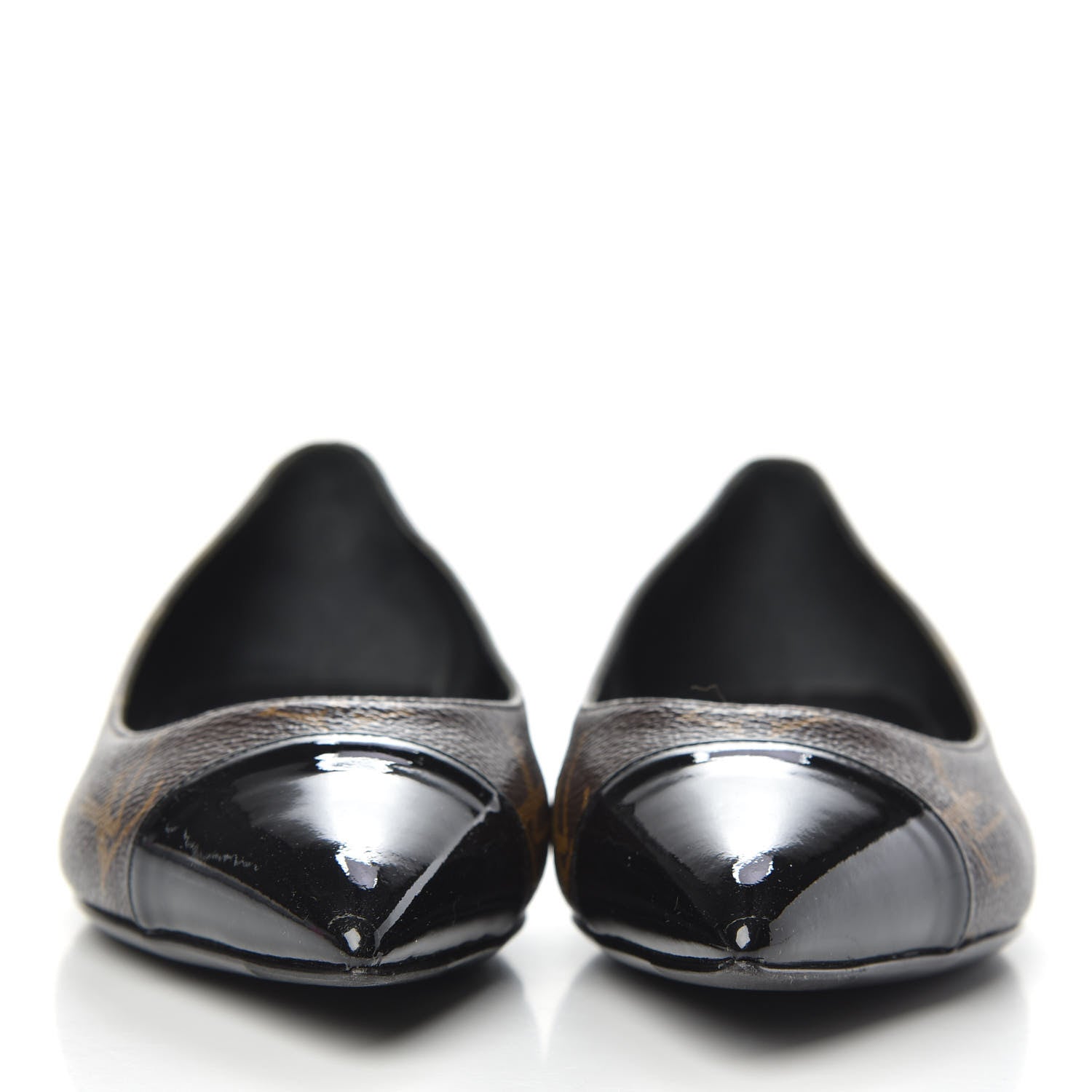 Louis Vuitton Patent Monogram Fetish Ballerina Flats 37.5 2 of 9