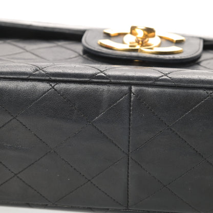 Chanel Lambskin Quilted XL Jumbo Single Flap Black 17 of 19