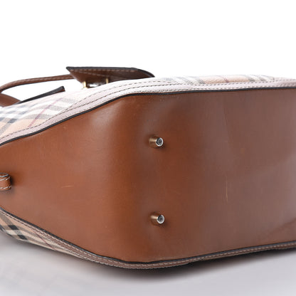 Burberry Haymarket Check Medium Orchard Bowling Bag Brown 8 of 12