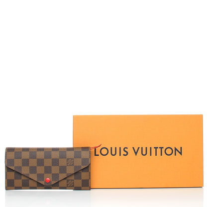 Louis Vuitton Damier Ebene Josephine Wallet Red 9 of 9
