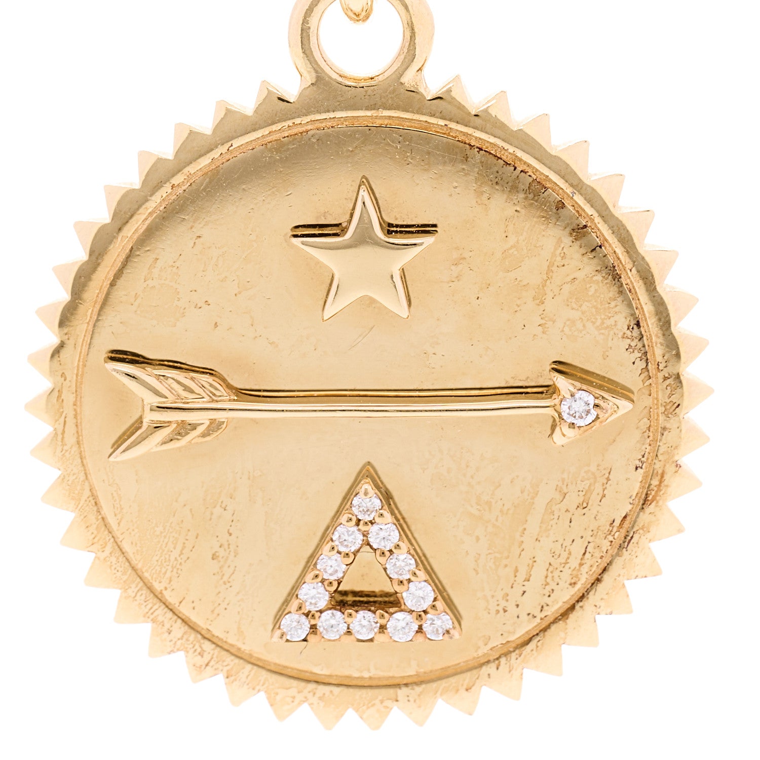 Foundrae 18K Yellow Gold Diamond Medium Dream Medallion Mixed Belcher Extension Chain Necklace 6 of 7
