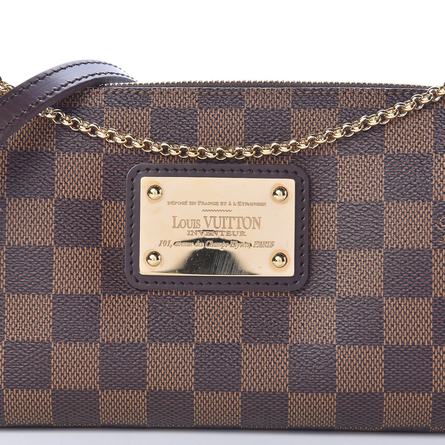 Louis Vuitton Damier Ebene Eva Clutch 8 of 10