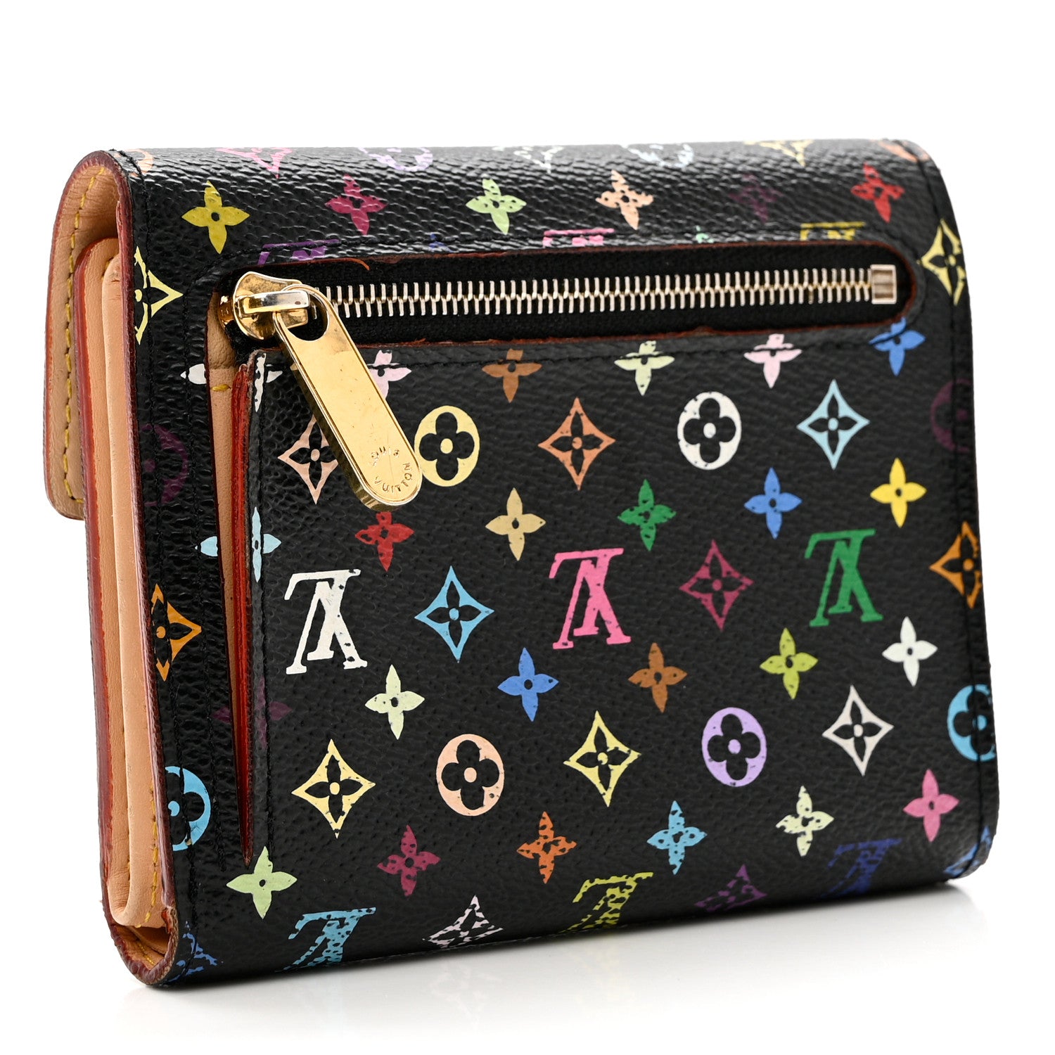 Louis Vuitton Monogram Multicolor Koala Wallet Black 3 of 10